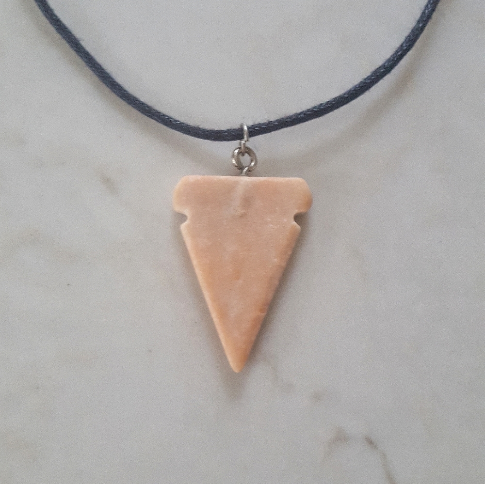 Hand-carved Quartz Pendant Necklace